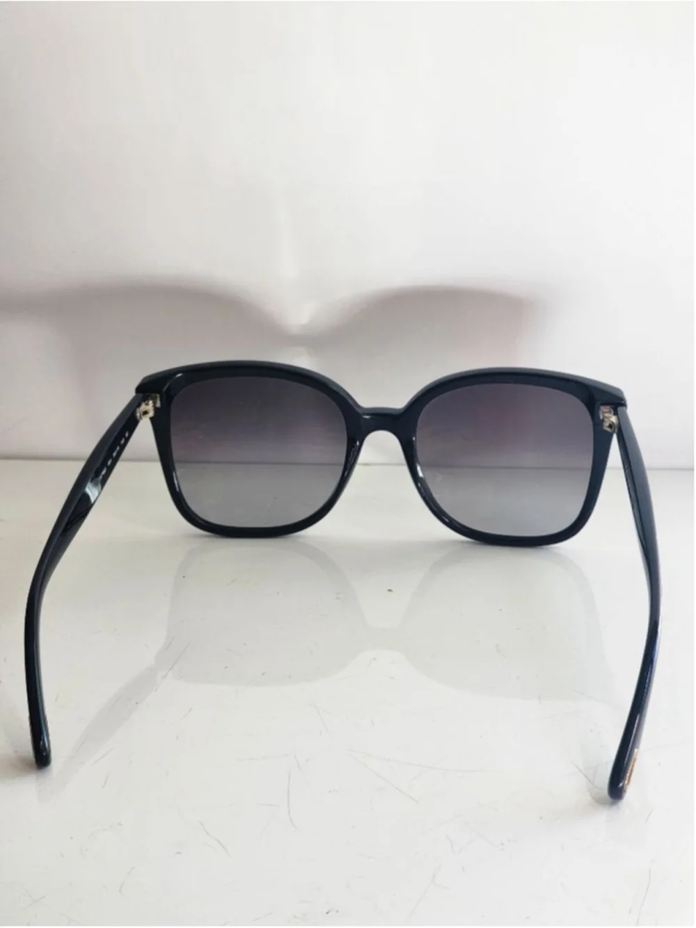 Chloé Black Square Oversized CE766S Sunglasses with Gold‎ Accents 56 mm #26